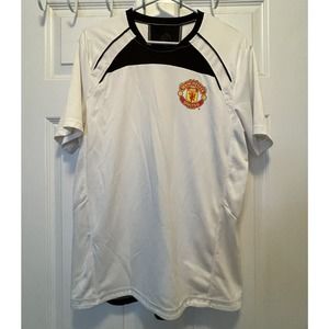 Manchester United Jersey Black And White Authentic Mens Medium